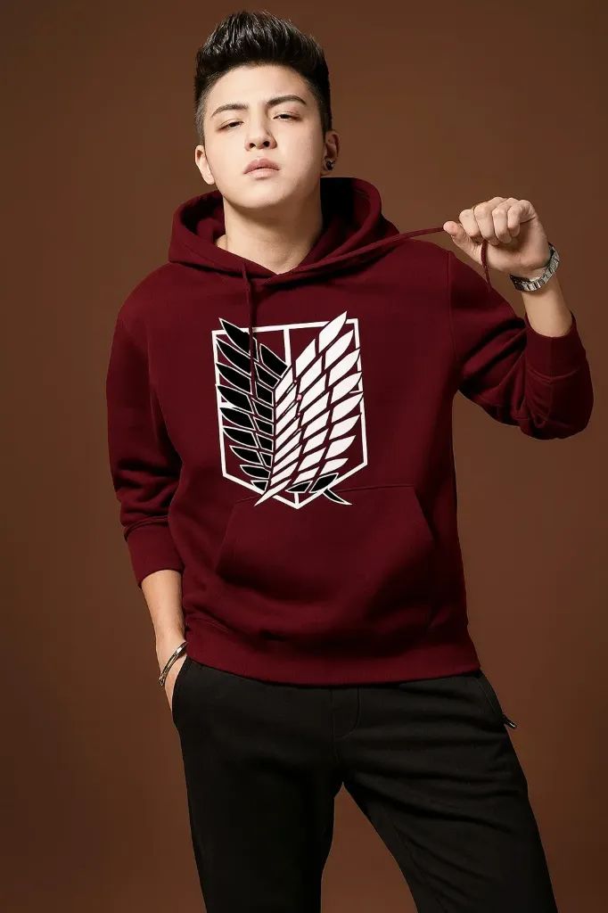 Retro Drop-Shoulder Hoodie for Winter