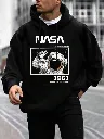 'NASA' Black Stylish Hoodie